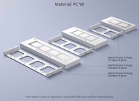 Raam jaoks lüliti M5 80 topelt 2-fold SONOFF M5-2C-80-FW (valge)
