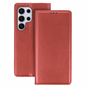 Smart Magneto Ümbris jaoks Motorola Edge 40 Pro burgundia