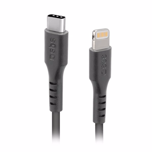 SBS TECABLELIGTC1K USB-C - Lightning kaabel 1m - must