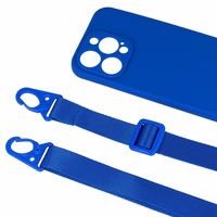 Strap Silicone Ümbris jaoks Iphone 13 Pro Max design 2 sinine