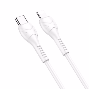Kaabel USB C to Lightning Hoco PD 27W 1 m X37 valge