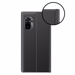 Sleep Case raamaturiiuli tüüpi ümbris nutika aknaga Xiaomi Redmi K40 Pro+ / K40 Pro / K40 / Poco F3 roosa jaoks