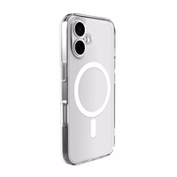Puro Lite Mag MagSafe Silicone Ümbris jaoks iPhone 16 Plus - Läbipaistev