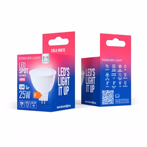 Forever Light LED Bulb GU5,3 MR16 2.5W 250lm 6000K 12V class F