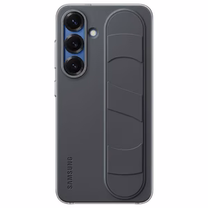 Samsung Standing Grip Ümbris EF-GS936CBEGWW Silicone Ümbris with Holder / Stand jaoks Samsung Galaxy S25+ - Must