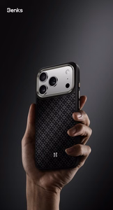 Benks Magnetic Armor Pro Armor Grid Kevlar Ümbris Metal Frame 600D (Y070) jaoks Iphone 17 Pro Max must