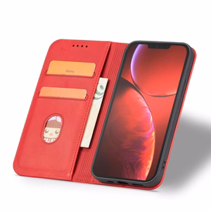 Magnet Fancy Case ümbris iPhone 14 Pro Max flip cover rahakott seisma punane