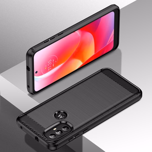 Carbon Case Paindlik ümbris Motorola Moto G Power 2022 must