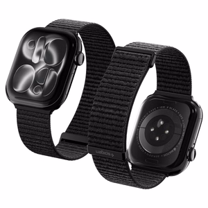 Spigen WBF01 rihm mudelitele Apple Watch 44 / 45 / 46 / 49 mm, must