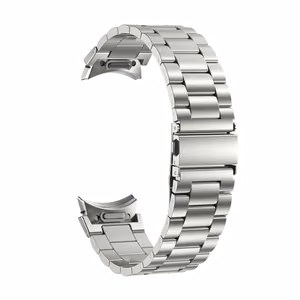 Puro METAL Stainless Steel Strap jaoks Samsung Galaxy Watch 4 / 4 Classic / 5 / 5 Pro / 6 / 6 Classic - hõbedane