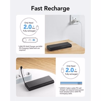 Powerbank Veger TCE130 (W2503) PD 130W 25000 mAh with built-in Type C cables / Lightning must