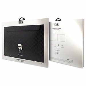 Karl Lagerfeld Saffiano Monogram Ikonik ümbris jaoks a 16" laptop - must