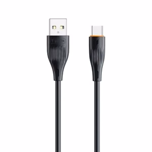 T-PHOX kaabel X-Lite Type-C, must, 1M 3A