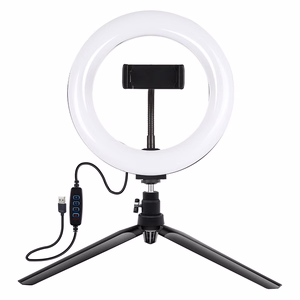 Puluz statiivikinnitus 20 cm LED-rõngaga vlogimiseks PKT3073B