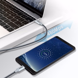 Choetech XCC-1002-GY USB-C - USB-C PD QC kaabel 100W 5A 480Mb/s 1.8m - hall