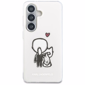 Karl Lagerfeld ümbris IML Karl ja Choupette MagSafe Samsung Galaxy S26 jaoks läbipaistev