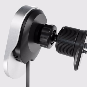 SBS TESUPP15WRETRACABL Wireless Laadija Smartphone Hoidja koos Retractable Kaabel Compatible koos MagSafe - must