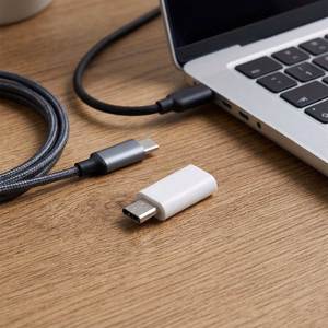 Adapter Type C to Micro USB Blue Star - valge