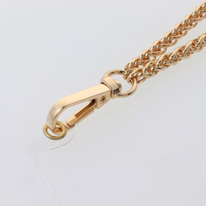 CHAIN #43 Phone lanyard, Phone pendant / cord length 40cm (20cm in the loop) / on wrist - kuldne