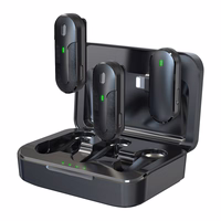 Devia mikrofon smartfon Kintone Lightning juhtmevaba 2in1 mustale mikrofonile