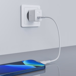 Acefast Laadija GaN USB Type C 30W, PD, QC 3.0, AFC, FCP valge (A21 valge)