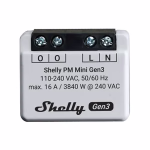 Контроллер Shelly PM Mini Gen3, WiFi/Bluetooth