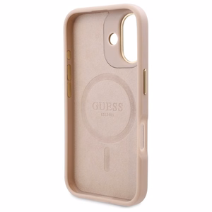 Guess 4G Logo Plate MagSafe iPhone 16 Ümbris - roosa