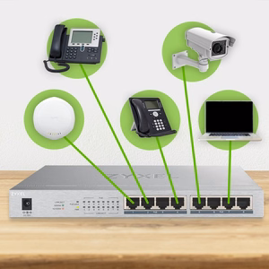 Zyxel GS1008HP Unmanaged Gigabit Ethernet (10/100/1000) Power over Ethernet (PoE) Grey