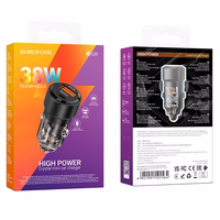 Car laadija Borofone BZ20 PD20W+QC3.0 38W must