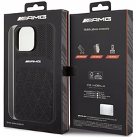 AMG AMHMP14XOSDBK iPhone 14 Pro Max 6.7" must/must hardcase Leather Curved Lines MagSafe