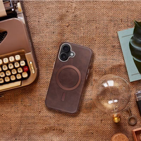 GENTLEMAN MAG COVER Ümbris compatible koos MagSafe jaoks IPHONE 13 pruun