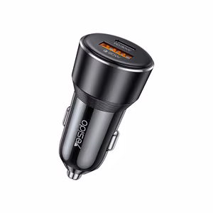Yesido Y64 Car Charger 50W Fast Charging USB-A+C black