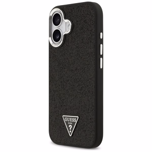 Guess Glitter Triangle Logo MagSafe Ümbris jaoks iPhone 17 - Must