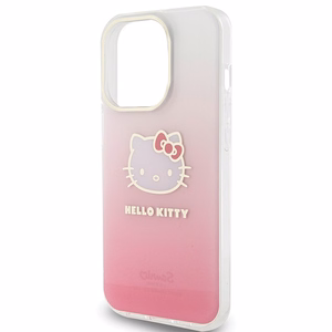 Hello Kitty IML Gradient Electrop Kitty Head ümbris jaoks iPhone 13 Pro / 13 - roosa