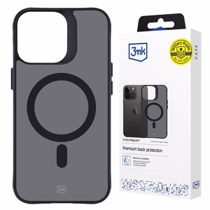 3mk Smoke MagCase with MagSafe jaoks iPhone 15 Pro Max - poolläbipaistev