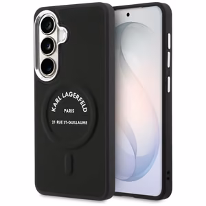 Karl Lagerfeld ümbris Embossed Ring RSG Logo MagSafe Samsung Galaxy S26 must