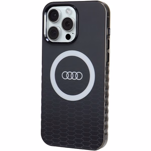 Audi IML Big Logo MagSafe чехол для iPhone 15 Pro Max - чёрный