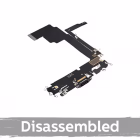 Laadimisport ühilduv iPhone 15 Pro Max Flex-kaabliga / Valge Titanium / (100% original / Used)