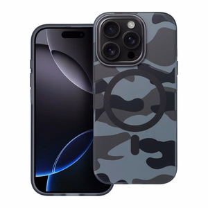 Ümbris jaoks iPhone 16 PLUS Forcell F-Protect Levels Dual Layer 4D technology compatible with Magsafe Military Drop-Test must camo