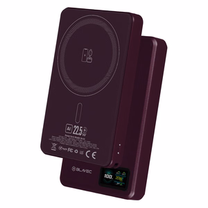 Blavec BJ-03 10000 mAh õhuke MagSafe-toega magnetiline akupank, 13,5 mm, USB-C, 22,5 W, kolm ühes (PBBJ03-MC10P) (värv: lilla)