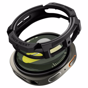 Spigen Rugged Armor Ümbris jaoks Samsung Galaxy Watch 8 40mm - Matt Must