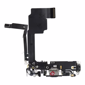 Doonorseadmest eemaldatud originaalne iPhone 15 Pro USB-laadimispesa lintkaabel – must
