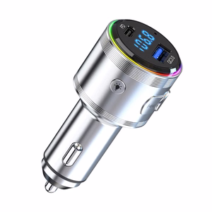 3mk Hyper auto FM-saatja koos laadimisega, 48 W, QC/PD/PPS, USB 1C1A, hõbedane