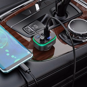 Transmiter samochodowy bluetooth Hoco 2 x USB A + USB C QC3.0 PD 20W E62 must