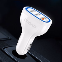 Autolaadija Dudao "R7S" Valge 18W (3xUSB)
