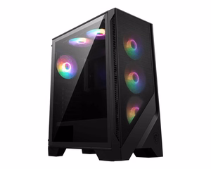 MSI MAG Forge 120A Airflow Midi Tower must, läbipaistev