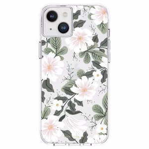 Rifle Paper Clear ümbris seadmele iPhone 14 Plus, Willow mustriga