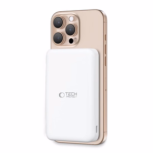 Powerbank Tech-Protect PB24 LifeMag QI2 MagSafe 10000 mAh - white