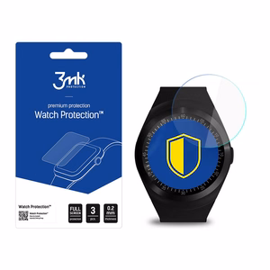 Media-Tech Round Watch GSM MT855 – 3mk Watch Protection FlexibleGlass nutikella ekraanikaitse