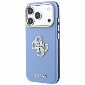 Guess Smooth & Big Strass Logo ümbris iPhone 18 Pro / 17 Pro – sinine